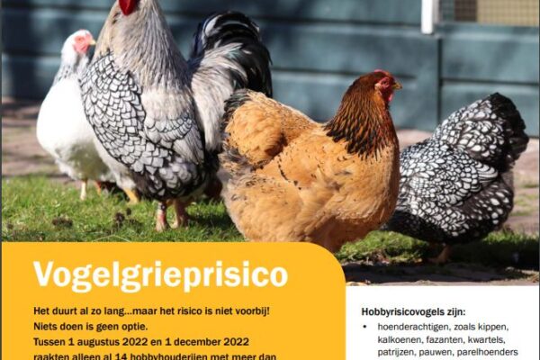 Blijf alert en probeer vogelgriep te voorkomen